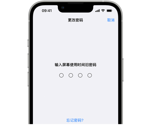 灵宝iPhone屏幕维修分享iPhone屏幕使用时间密码忘记了怎么办 