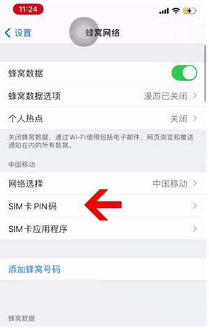 灵宝苹果14维修网分享如何给iPhone14的SIM卡设置密码 