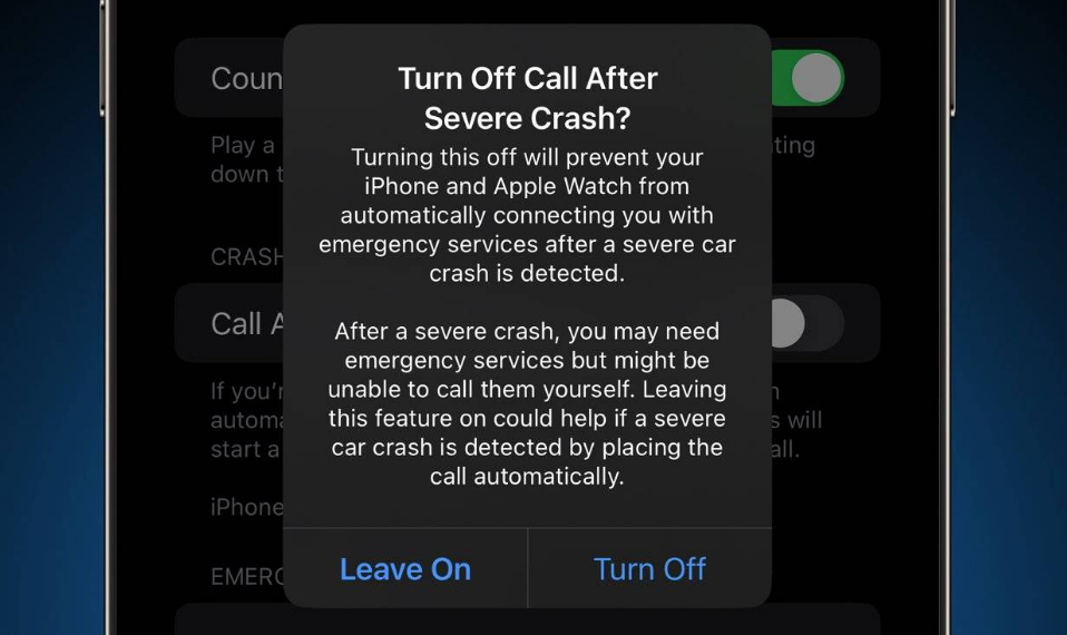 灵宝苹果14维修分享 iPhone 14 和 Apple Watch 上关闭崩溃检测 
